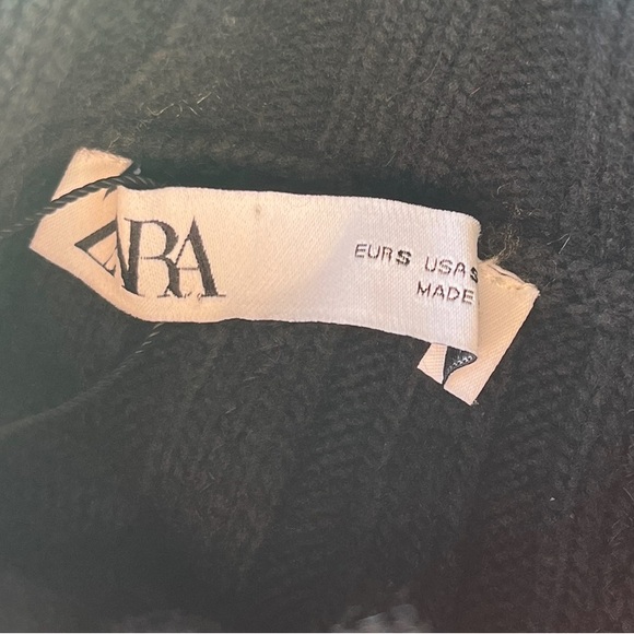 Zara Fringed Pearl Knit Wool Blend Sweater - Picture 14 of 16